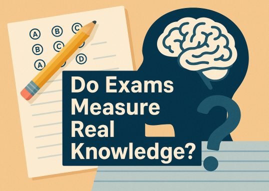 Do Exams Measure Real Knowledge?