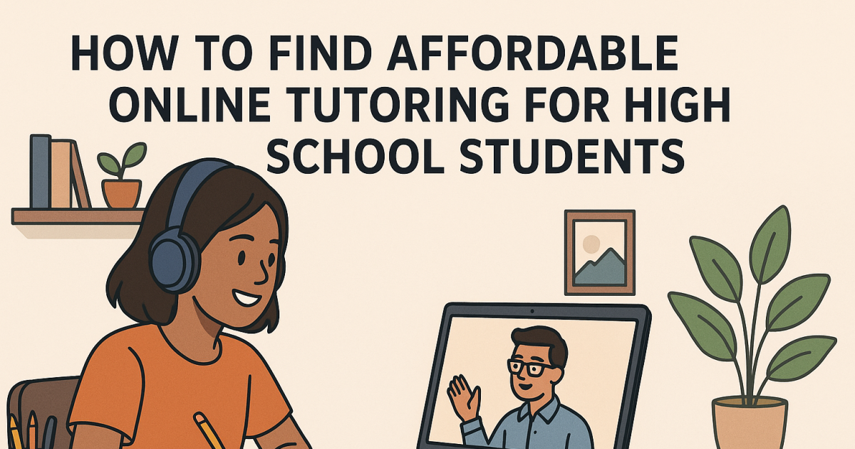 How to Find Affordable Online Tutoring for High School Students