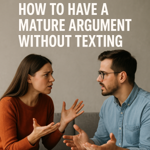 How to Have a Mature Argument Without Texting