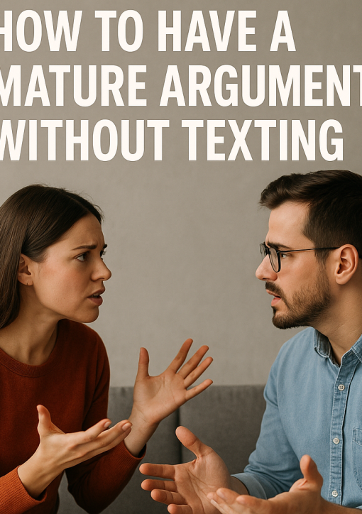 How to Have a Mature Argument Without Texting